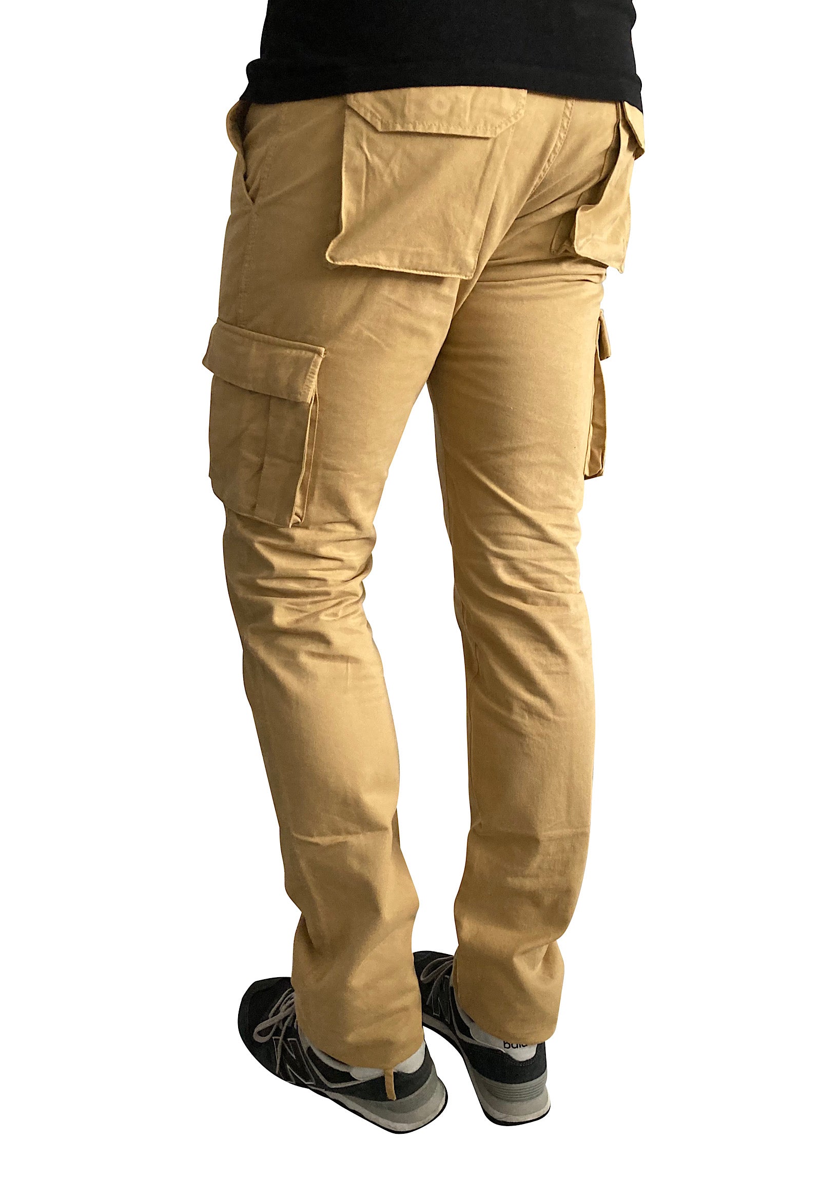 Long, Slanted Gold Cargo Bag