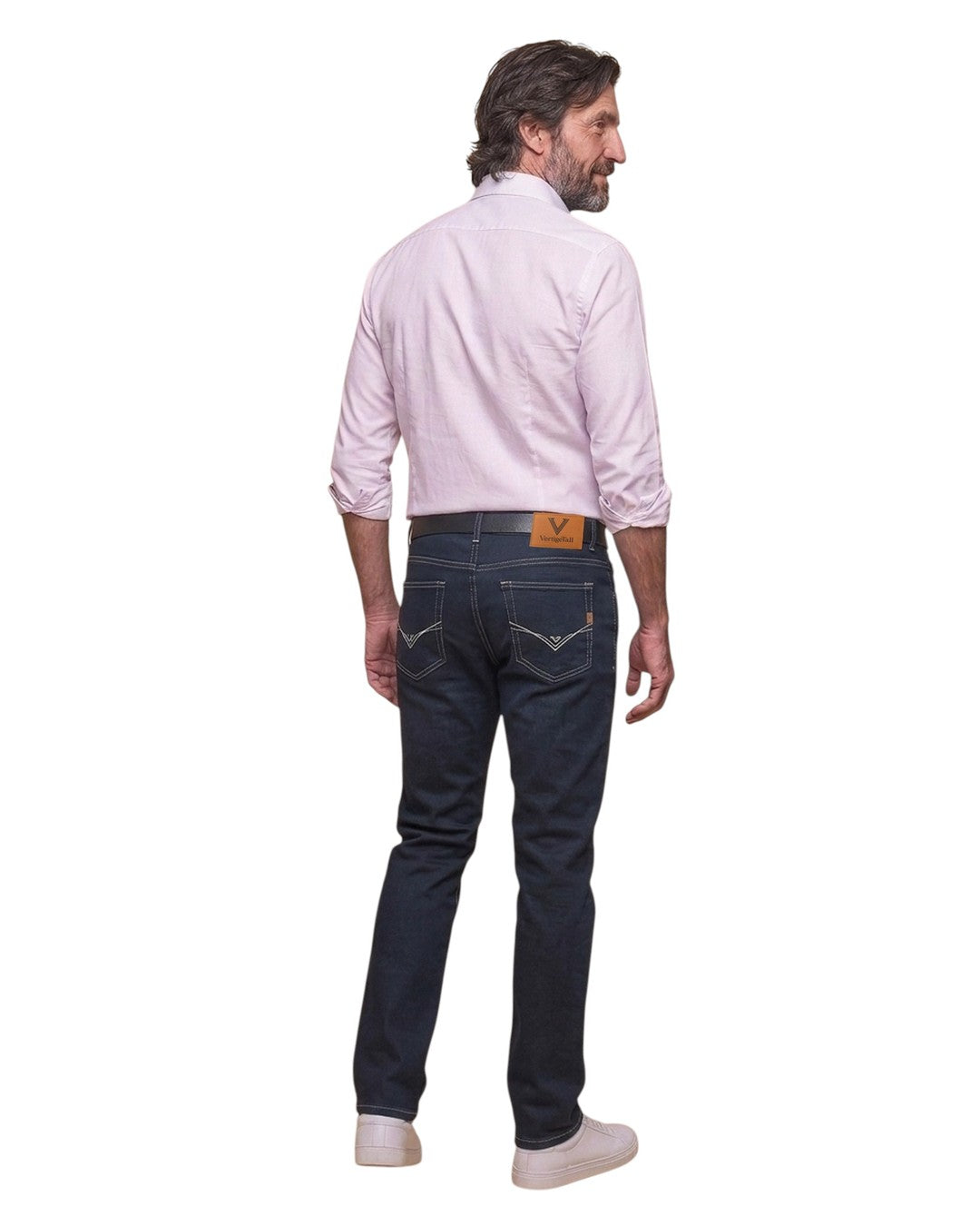 Lenny – Jean Navy Modern Fit grande longueur – sur fond blanc