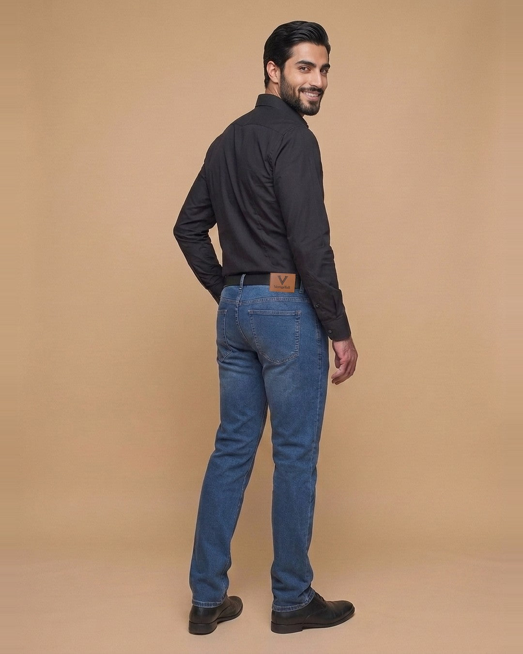 Peter – Jean bleach Modern Fit grande longueur – vue de dos