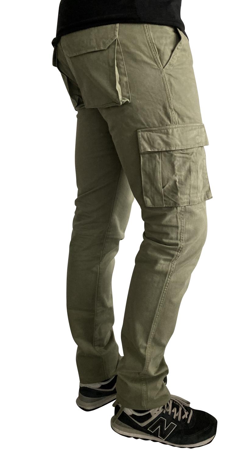 Cargo kaki grande longueur pofil