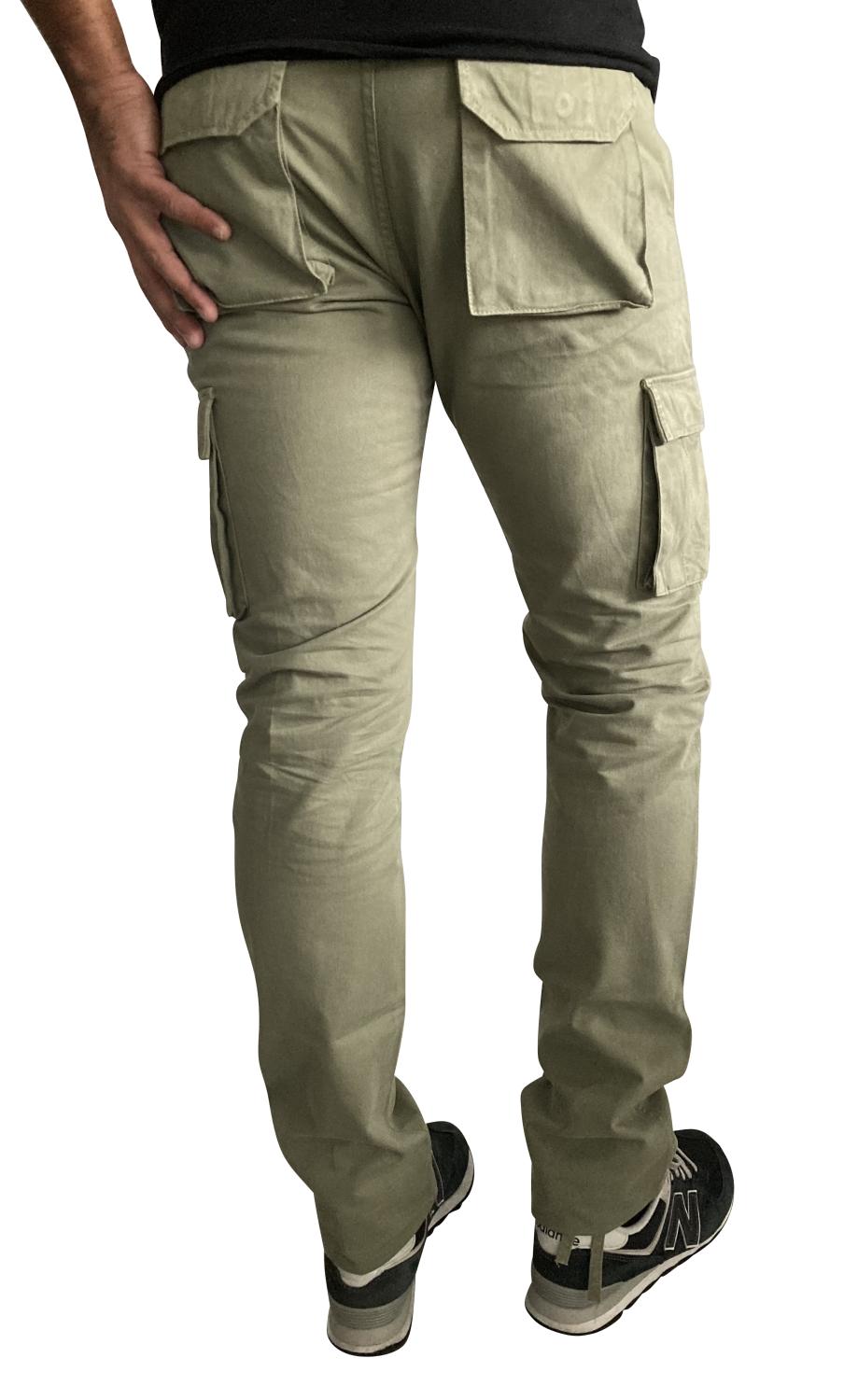 Cargo kaki grande longueur dos