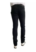 Pantalon noir grande longueur dos