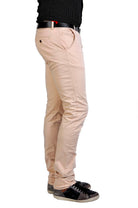 Pantalon beige slim grande longueur