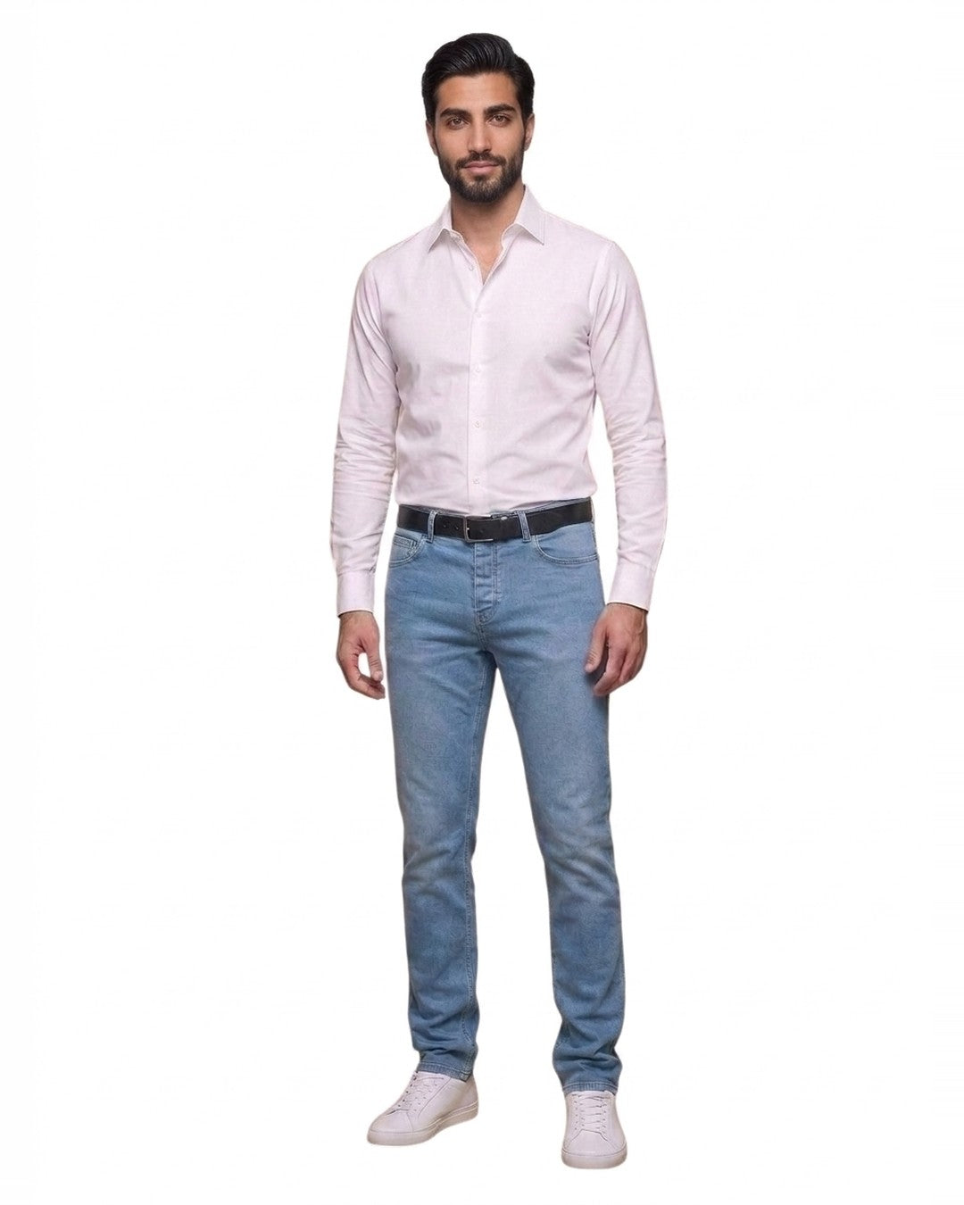 Lenny – Jean Fresh bleu clair Modern Fit grande longueur – sur fond blanc