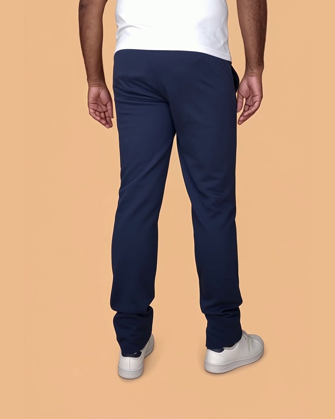 Nolan – Jogging bleu nuit Modern Fit grande longueur – vue de dos