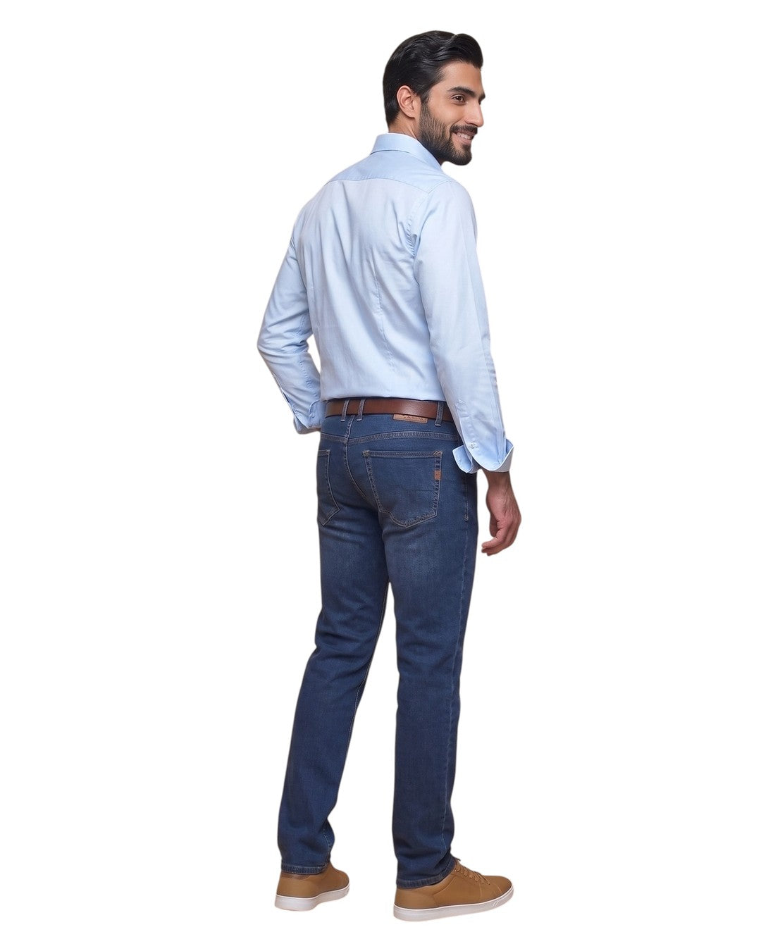 Peter – Jean Stone Modern Fit Extra-Long – on a white background