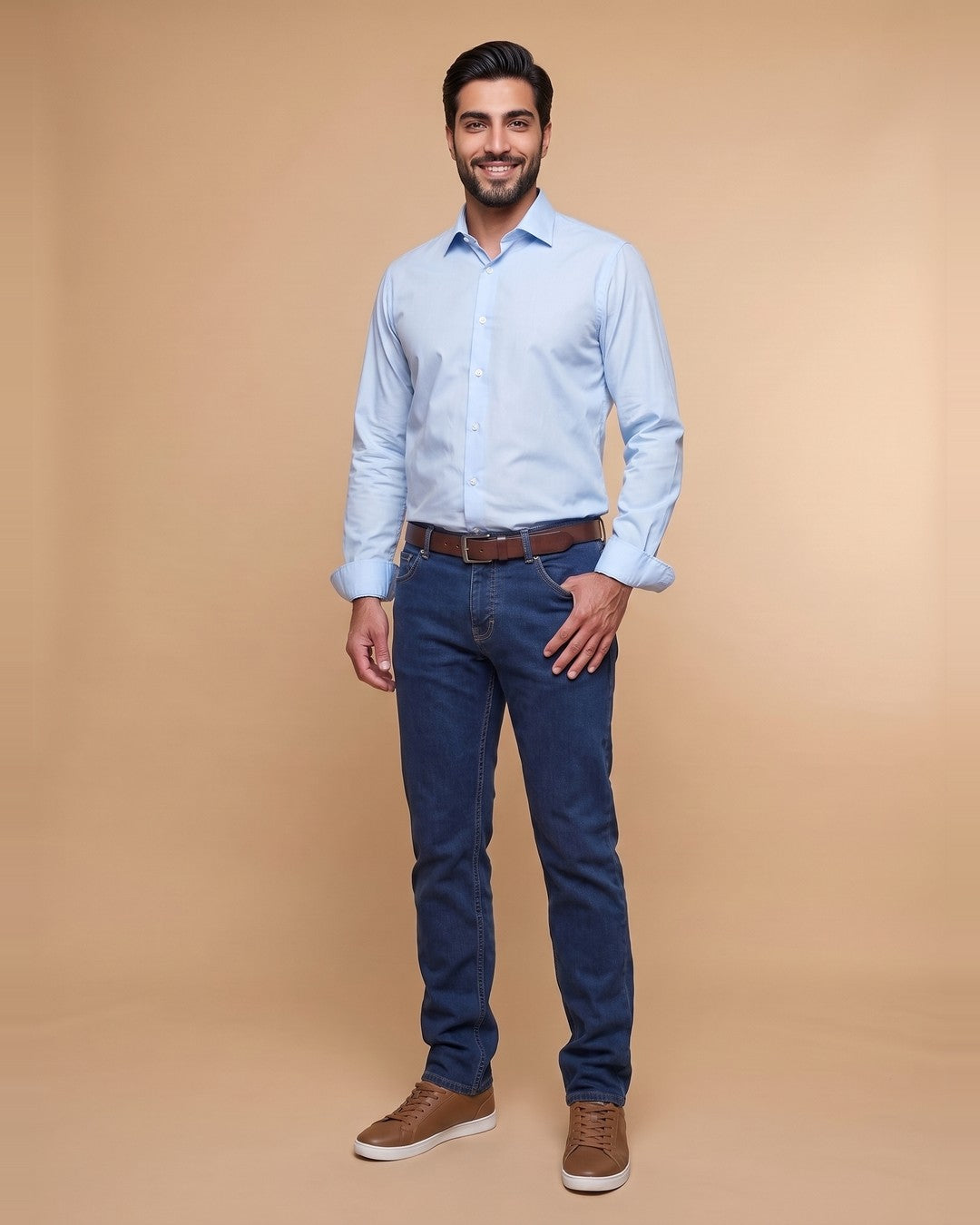 Peter – Jean Stone Modern Fit Long Length – Front View