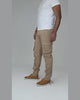 Florent – Pantalon cargo beige grande longueur – vidéo portée