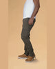Florent – Pantalon cargo olive grande longueur – vidéo portée