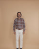 Arthur – Chemise à carreaux orange Modern Fit – vidéo portée